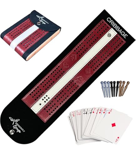 Amazon.com: House of Cribbage - 2 Track - Wooden Travel/Pocket
