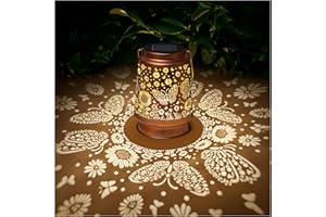 AITENISEN Butterfly Solar Lanterns Outdoor Waterproof Sunflower Garden Decor Birthday Gifts for Women Mom Grandma Hanging Solar Lights Metal Lantern Decoration Outside for Porch,Patio,Yard,Backyard