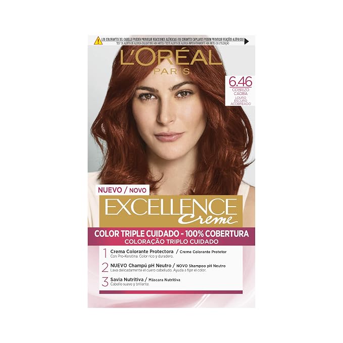 Amazoncom Excellence Creme 646 Rubio Oscuro Cobrizo