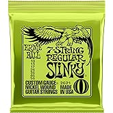 Ernie Ball 7-String Regular Slinky Nickel Wound Electric Guitar Strings, 10-56 Gauge (P02621)