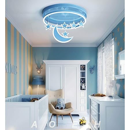 LED Deckenlampe Mit Flugzeugen - Dimmbar Kinderzimmer Lampe