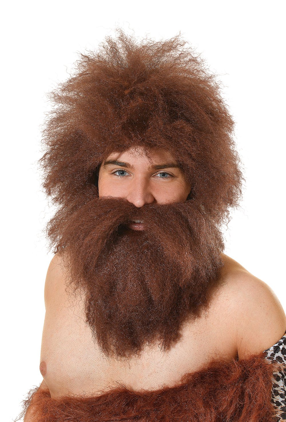 Bristol Novelty BW737 Caveman Wig and Beard Set, One Size