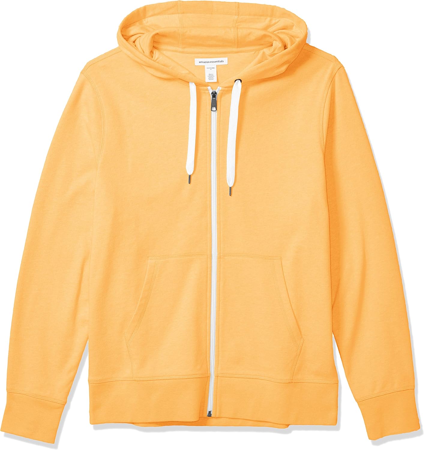  Essentials Men's Lightweight French Terry Full-Zip Hooded Sweatshirt: Clothing