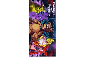 Franco Kids Super Soft Cotton Beach Towel, 58 in x 28 in, Five Nights At Freddy's
