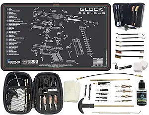 EDOG GEN 42/43 (Exploded View) PPistol Cleaning Mat &amp; Range Warrior Handgun Cleaning Kit &amp; E.D.O.G. Tac Pak Cleaning Essentials