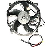 Spal 30101512 11" Puller Radiator Condenser Fan 12 VOLT High Performance Curved Blade 1233 cfm VA26-AP50/C-44A FRPT Harness