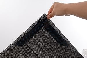 Hot Stocks Market 12 Pcs Non Slip Rug Pads Gripper for Hardwood Floors, Tile, Wood Under Rug Carpet Tape, Reusable Washable Adhesive Stickers (2mm)