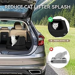 PETSFIT Portable Cat Litter Box - Removable 2-Layer