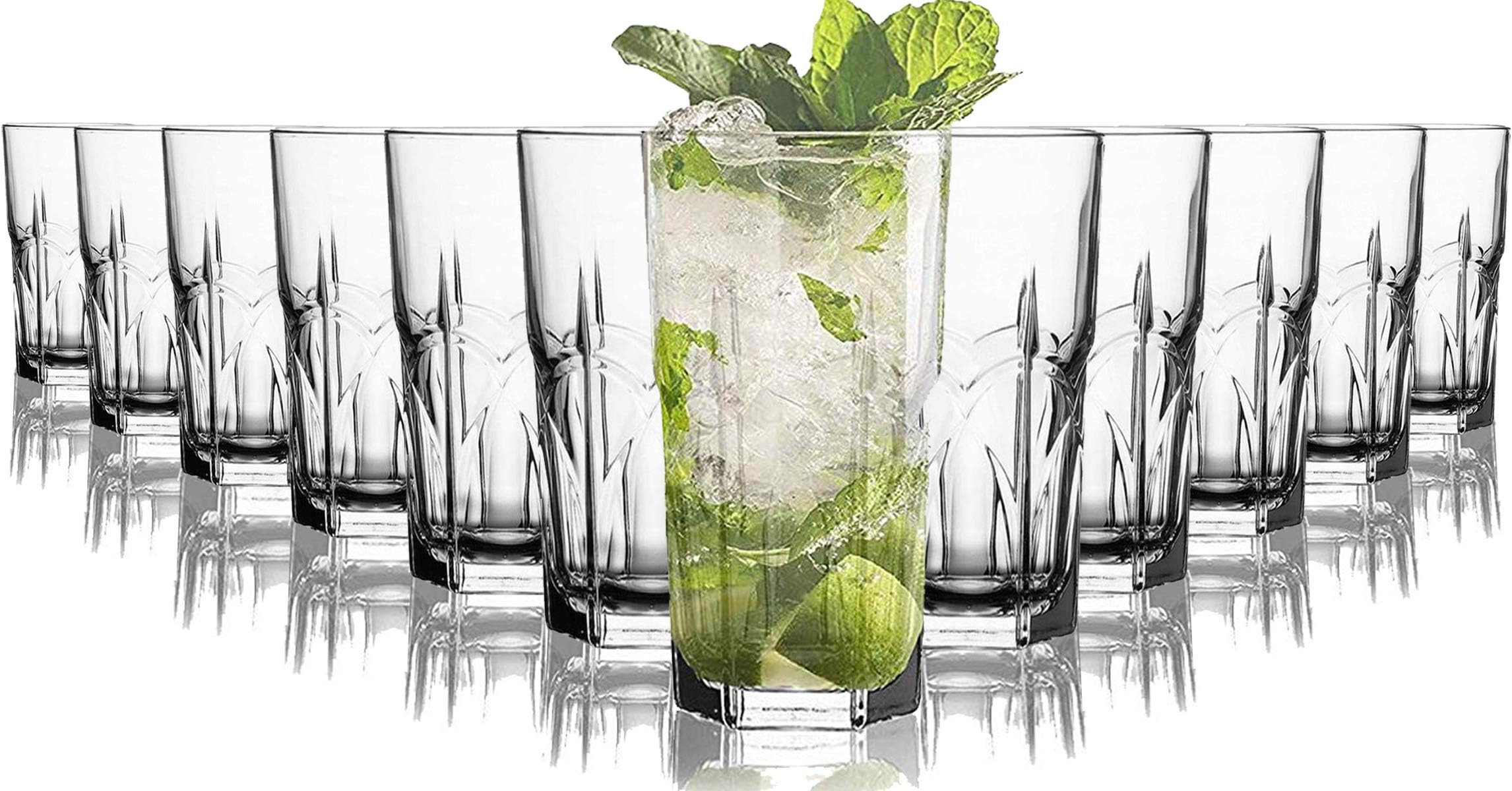 Tivoli Sydney Waterglasses - 250 ml - Set of 12 - High-Quality Glasses - Dishwasher Safe - Crystal Glasses