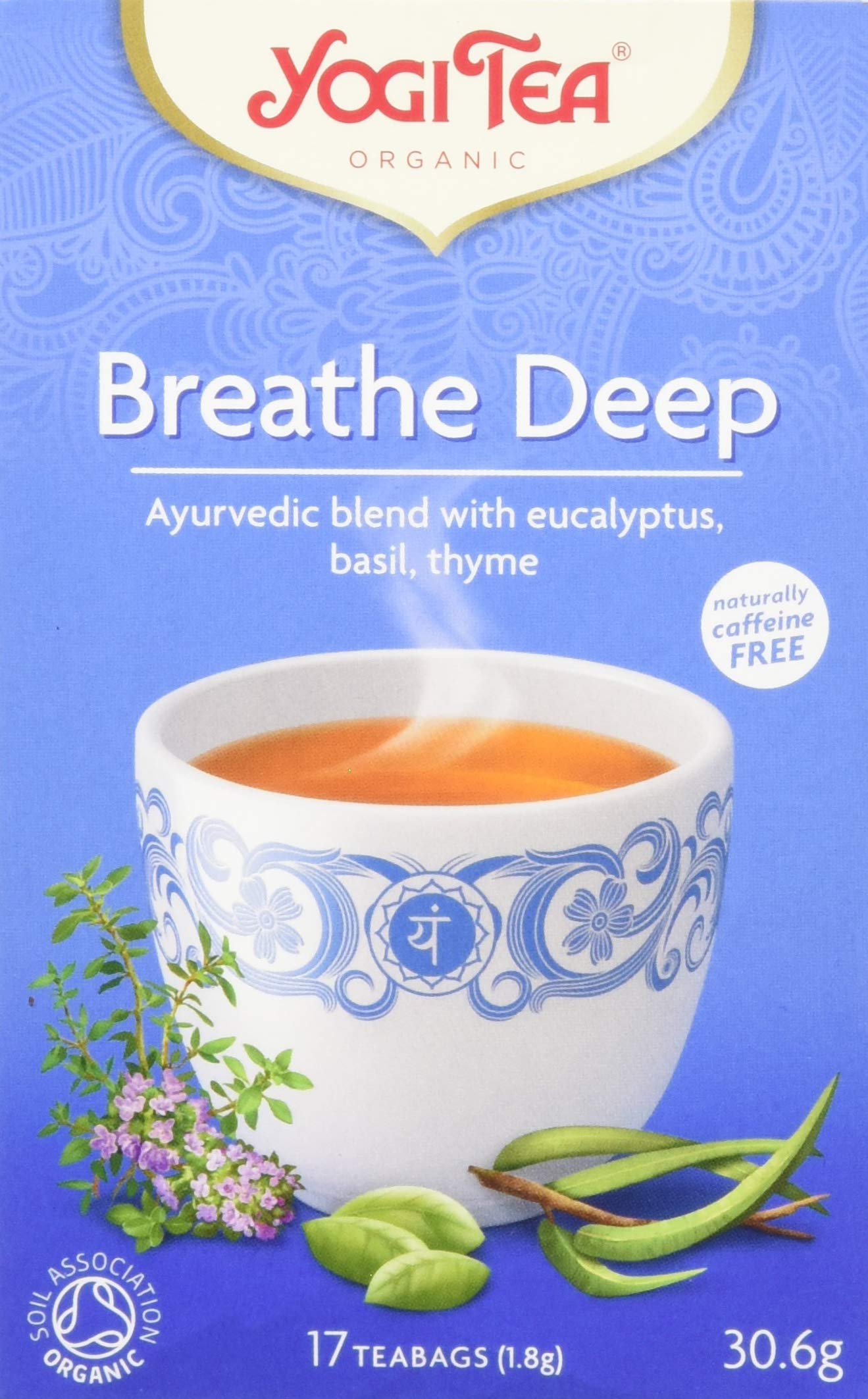 YOGI TEAS - AYURVEDIC Organic Breathe Deep Tea (1 Pack of 17 bags)