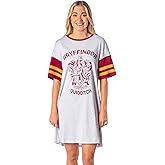 Harry Potter Women's Hogwarts All Houses Quidditch Nightgown Pajama Shirt Dress