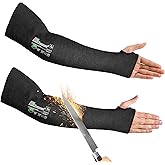 Schwer ANSI A9 Cut Resistant Arm Sleeves PM916, 18in 2-Ply Construction Flame Resistant Welding Sleeves for Work, Ultimate Performance, Level 4 Heat Resistant Arm Guards for Glass Blowing, Automotive