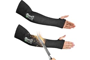 Schwer ANSI A9 Cut Resistant Arm Sleeves PM916, 18in 2-Ply Construction Flame Resistant Welding Sleeves for Work, Ultimate Performance, Level 4 Heat Resistant Arm Guards for Glass Blowing, Automotive