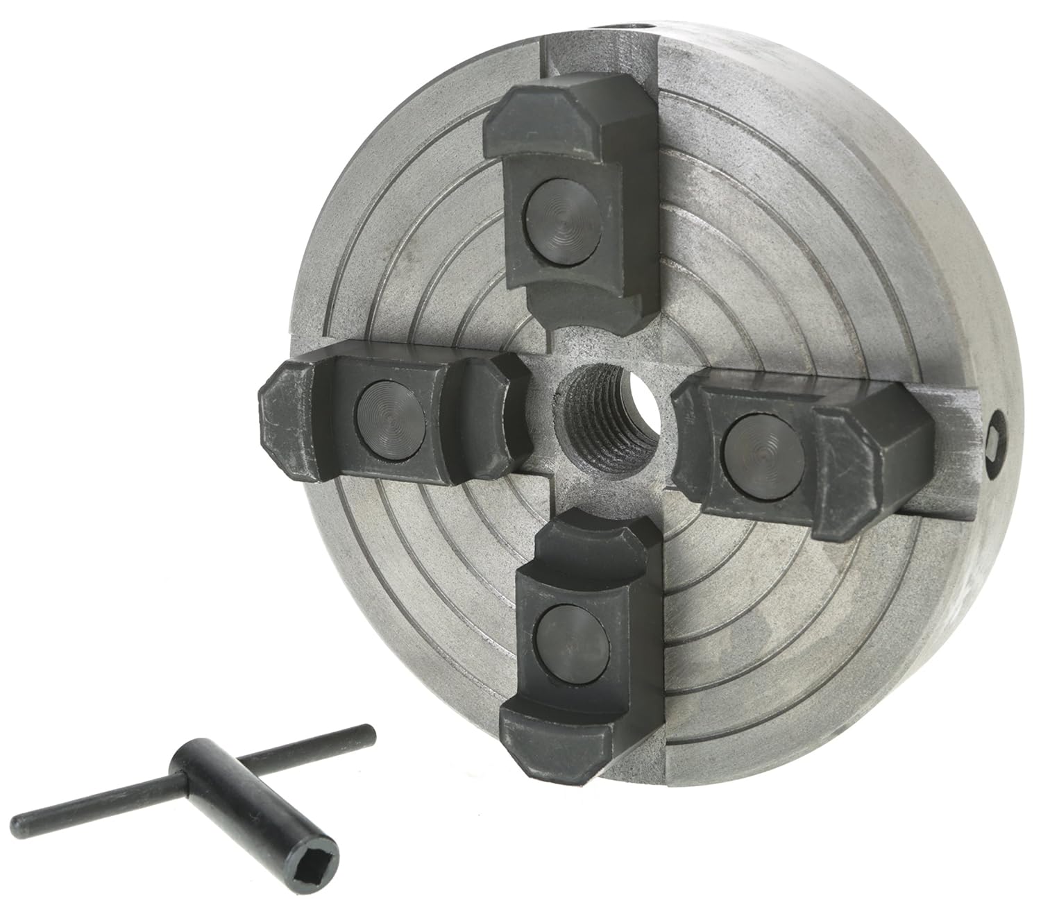 Grizzly H8049 6Inch 4Jaw Wood Chuck, 1Inch by 8 TPI Power Lathe Chucks