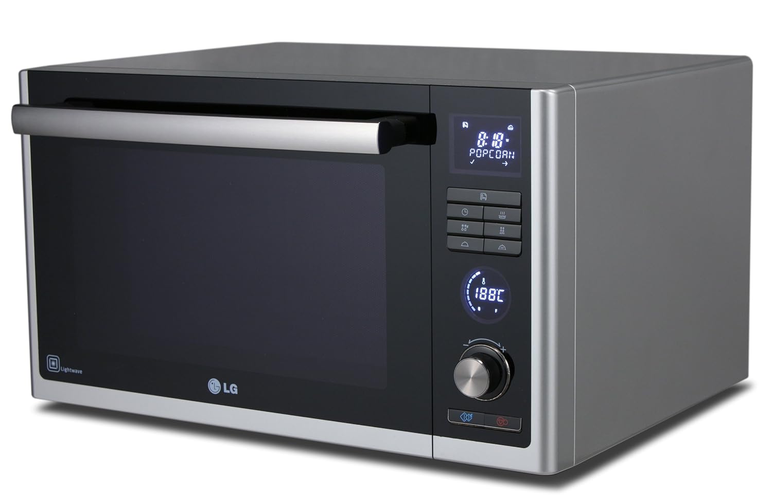 LG MJ3281BC - Microondas con aire caliente y grill de carbón ...