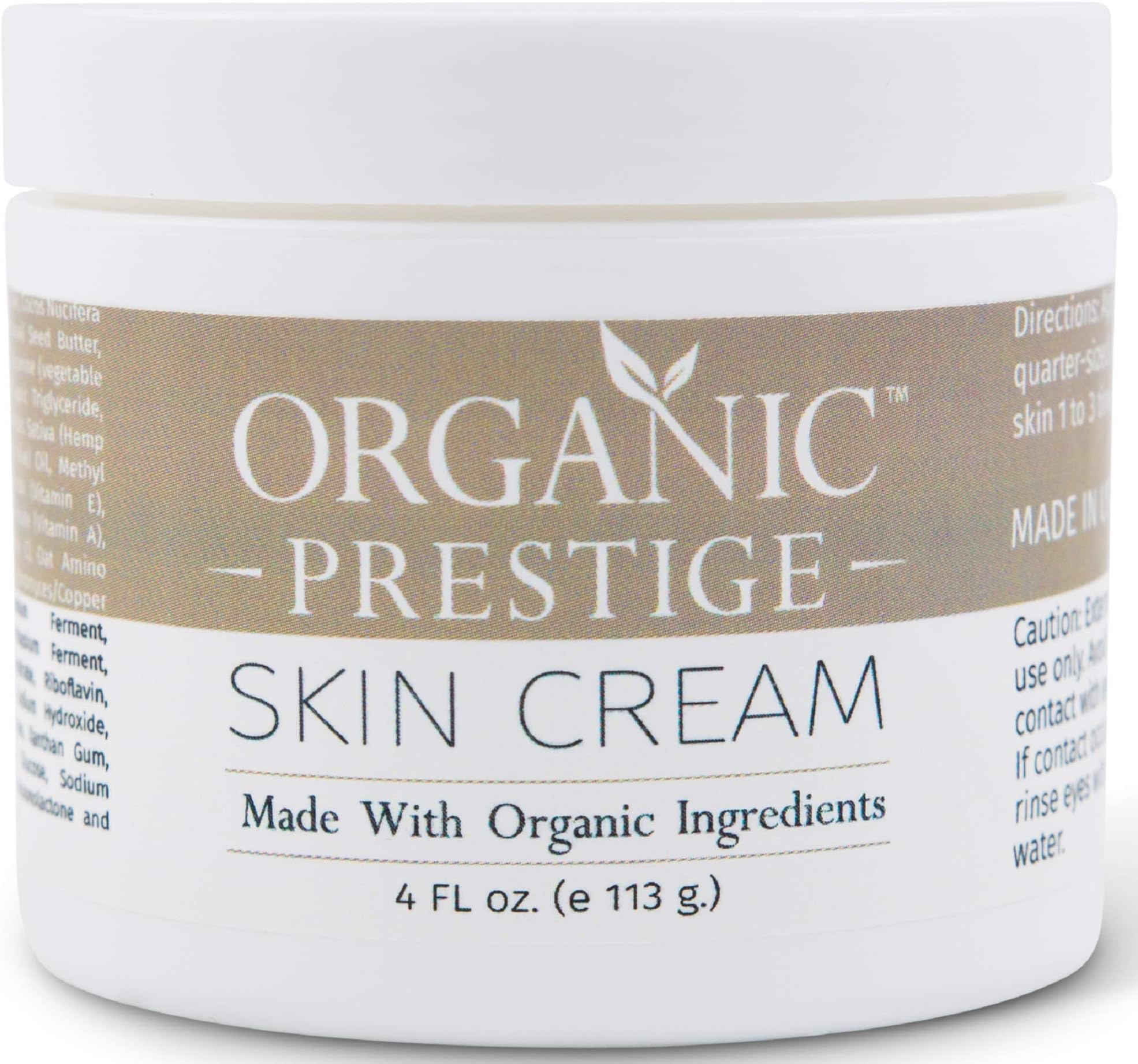 Luxury Anti Aging Face Cream with Aloe Vera, Shea Butter & Coconut Oil - Dry Skin Treatment Cream & Face Moisturizer - Skin Lightening Cream - Organic and Natural Moisturizer for Face & Body (4 oz)