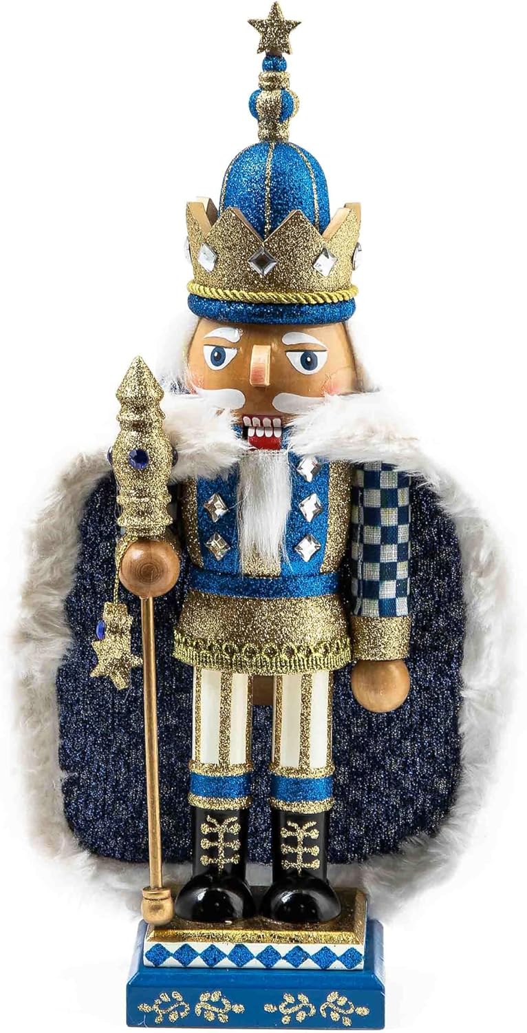 Nutcrackers - MACKENZIE-CHILDS Starry Night Nutcracker Figurine, Nutcracker Christmas Decor for Home