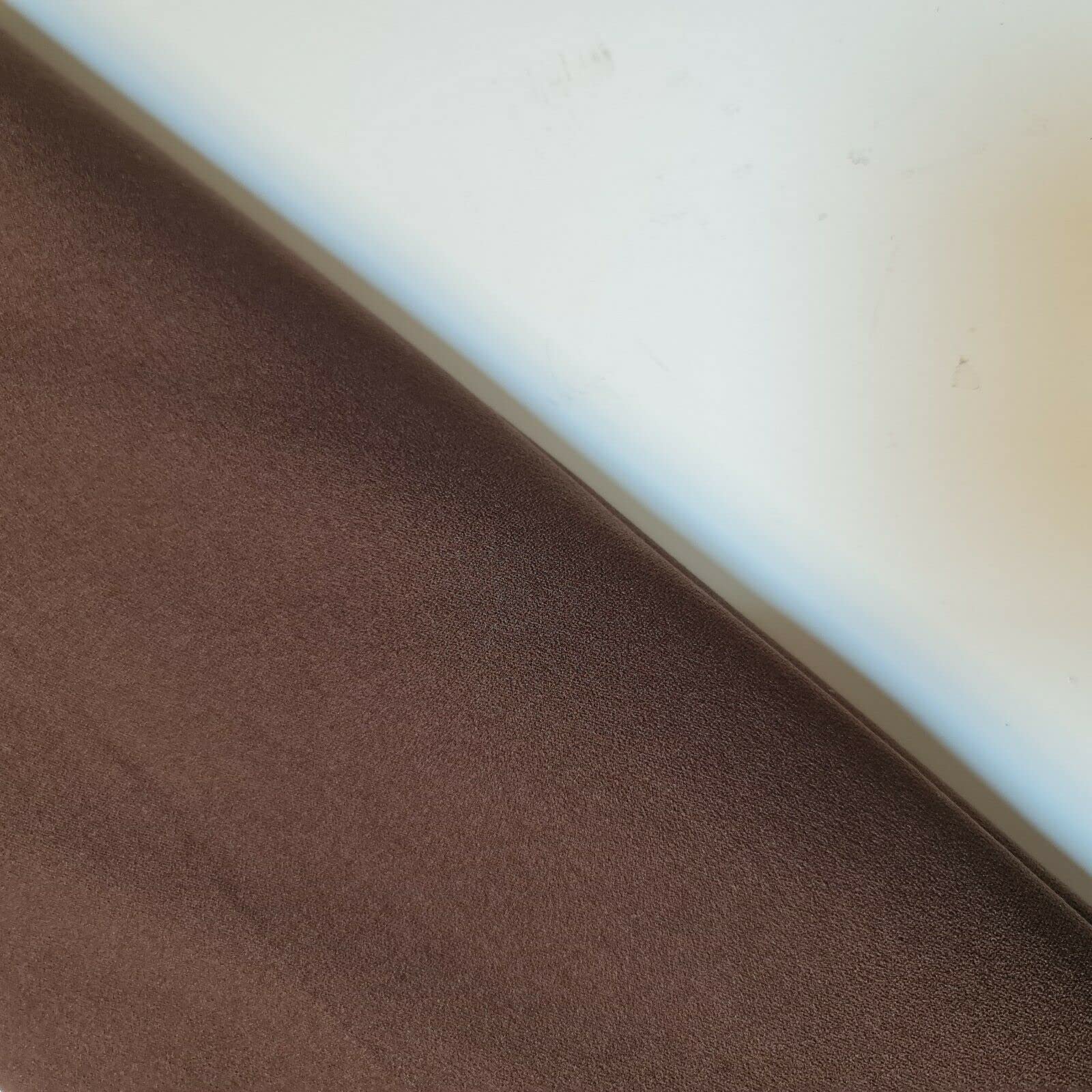 Plain Scuba/Crepe Jersey Stretch Spandex Dress Fabric Material 58" Wide (Brown) — image 1