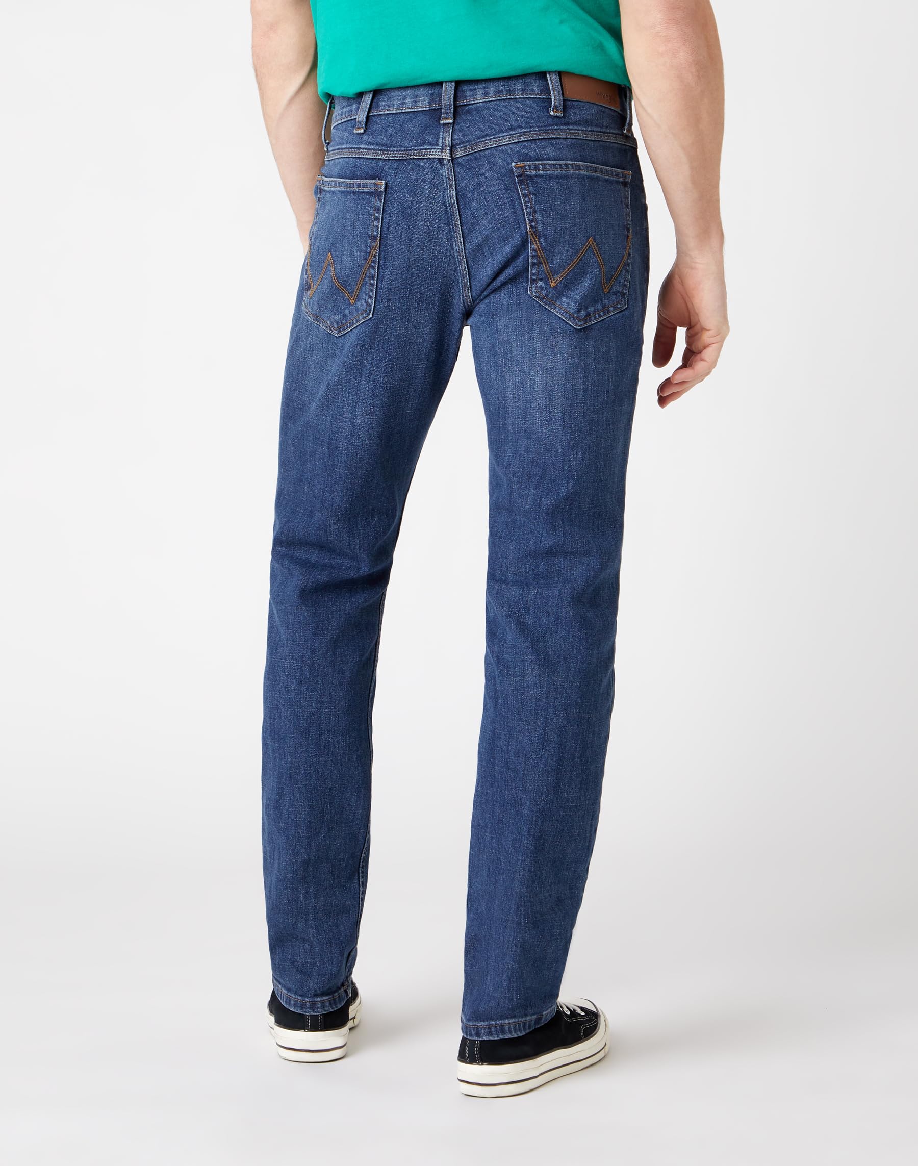 Wrangler Herren Red Kabel Regular Jeans, Dark Stone, 33W / 30L EU 2