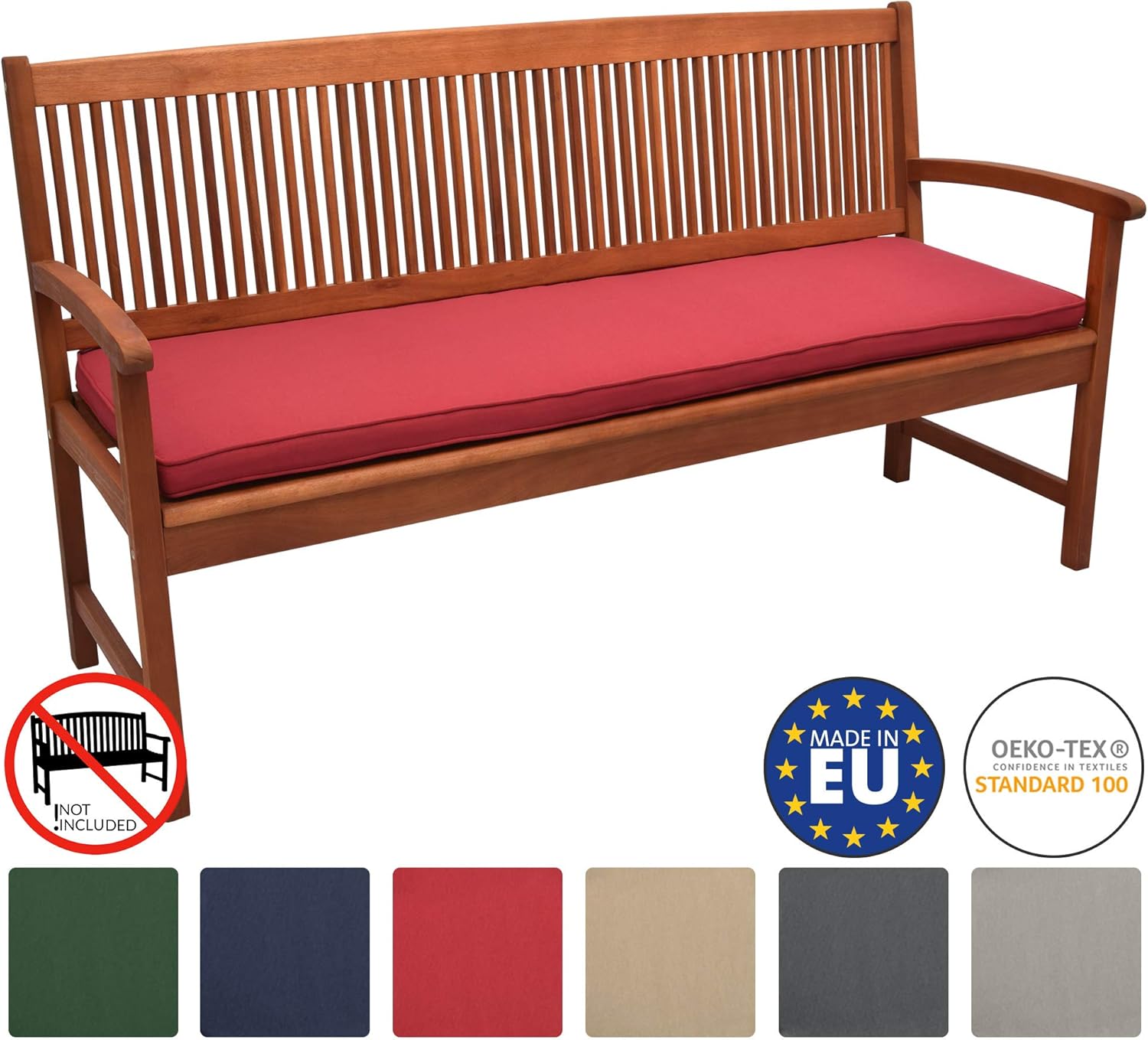 Beautissu Loft BK Coussin pour Banc de Jardin, terrasse, Balcon
