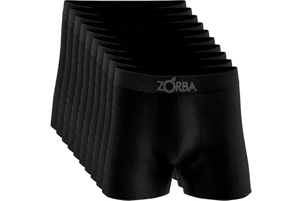 Kit 10 Cuecas Boxer Zorba Algodão Sem Costura Toque Fresco Max Fresh Masculina