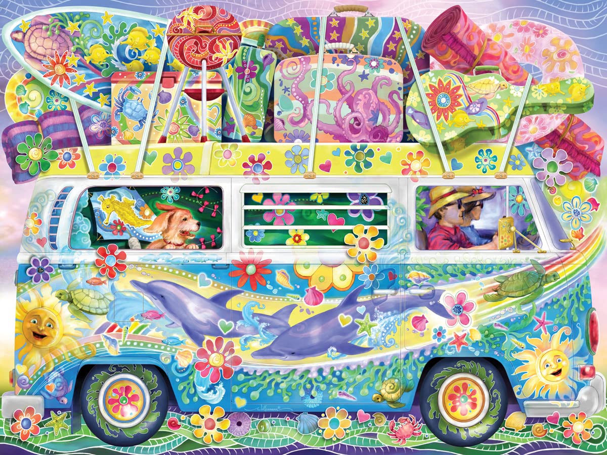 Vermont Christmas Company Beachtime Camper Jigsaw Puzzle 550 Piece
