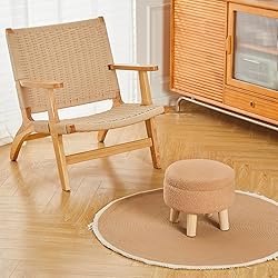 Wimarsbon Storage Ottoman, Modern Round Footrest