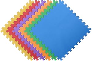 INCSTORES Flooring Inc's Puzzle Exercise Mats, EVA Foam Interlocking Floor Mats for Protective, Cushioned Workout Flooring for Home and Gym Equipment, Multiple Sizes & Colors