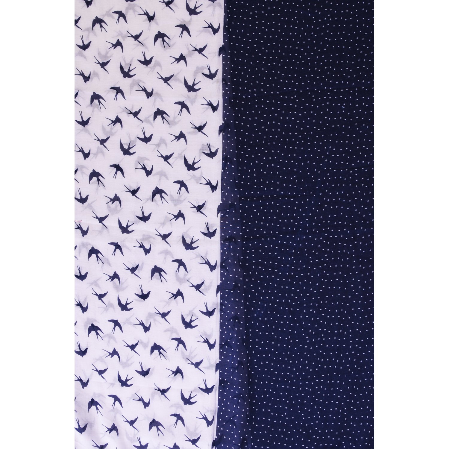 ziva fashion women's white printed stole
