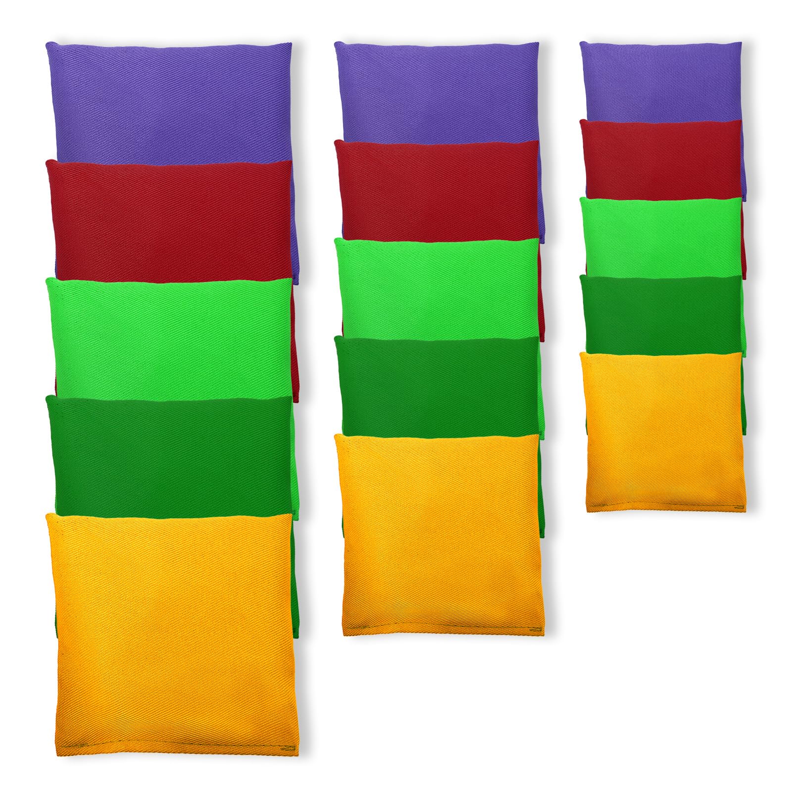 Keboyoe 15 Packs Cornhole Bags Colorful Bean Bags Throwing Small Bean Bags throwing Cornhole Bean Bags Toss Game Hand Toss Party Game for Teens Adults Family Outdoor Indoor Activity