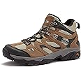 HI-TEC Ravus WP Mid Waterproof Hiking Boots for Men, Lightweight Breathable Outdoor Trekking Shoes