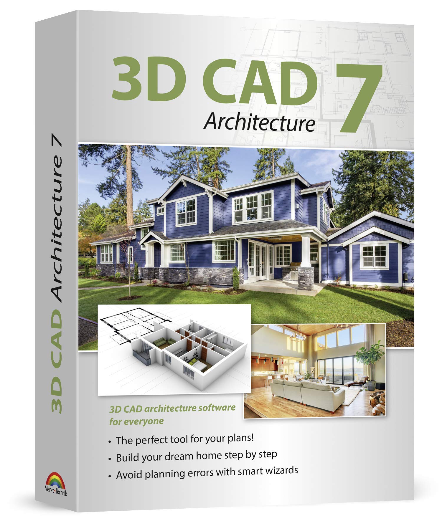 3D CAD 7 Architecture - Plan & design buildings from initial rough sketches to the finished blueprints - CAD and architecture software for Windows 11, 10, 8.1, 7