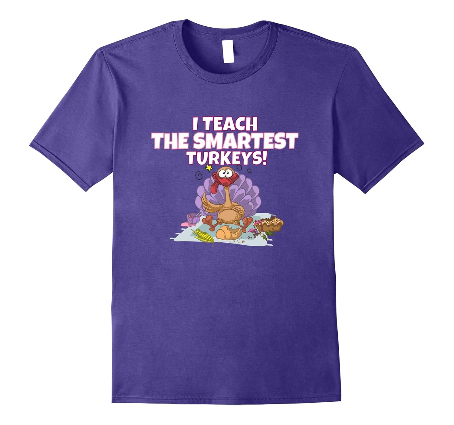 Teacher Students Smart Turkeys T-Shirt Favorite School Aide-ANZ