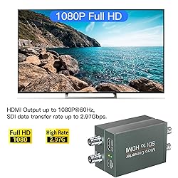 SDI to HDMI Converter with SDI Loop Out, 1080p