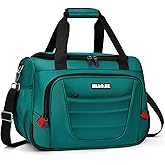 Underseat Carry On luggage Bag Airplanes Personal Item Bags, Gym Bag for Men Weekender Overnight Travel Tote Bag Shoulder Small Softside Carry on Luggage Travel Duffel Bags For Men,16 IN Peacock Green