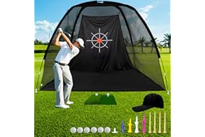 Gagalileo Golf Training Net for Teens & Beginners: with Target Portable for Backyard Indoor Outdoor Hitting Practice