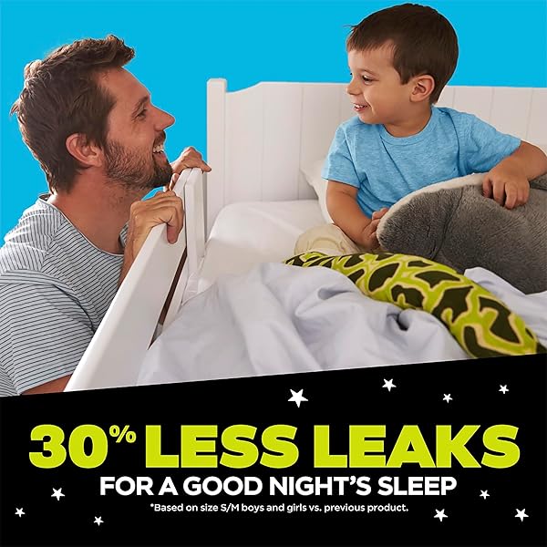 NINJAMAS BOYS BEDWETTING NIGHTTIME UNDERWEAR BOYS – SIZE S/M (38-70 LBS), 14 COUNT, OVERNIGHT PROTECTION, ULTRA ABSORBENT, HYPOALLERGENIC