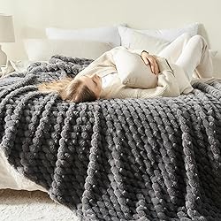 NEWCOSPLAY Super Soft Queen Blanket Grey Premium