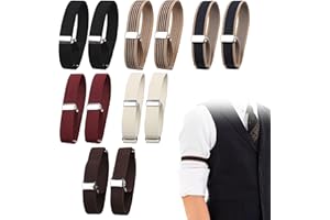 Elastic Shirt Sleeve Holder, Adjustable Anti-Slip Armbands Unisex Arm Shirt Garters Hold Up Sleeve Garters Armband