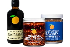 Momofuku Umami Essentials Starter Pack by David Chang, Original Chili Crunch, Soy Sauce, and Savory Salt, Chef Made for Easy at Home Cooking, Extra Umami Boost