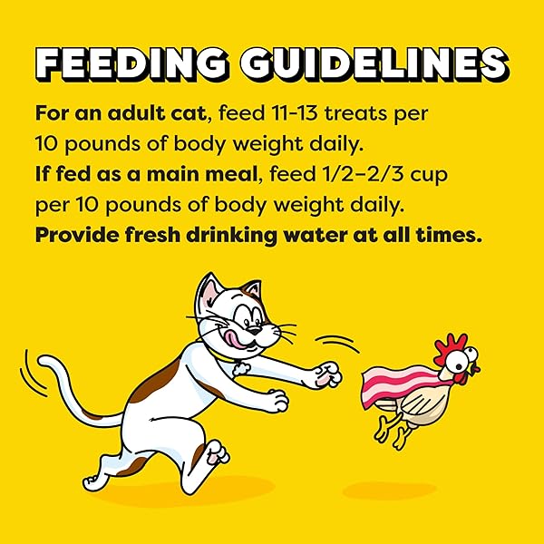 TEMPTATIONS WACKY BLASTS CAT TREATS, CLUCKIN’ BACON FLAVOR, 6.3 OZ. POUCH (PACK OF 10)