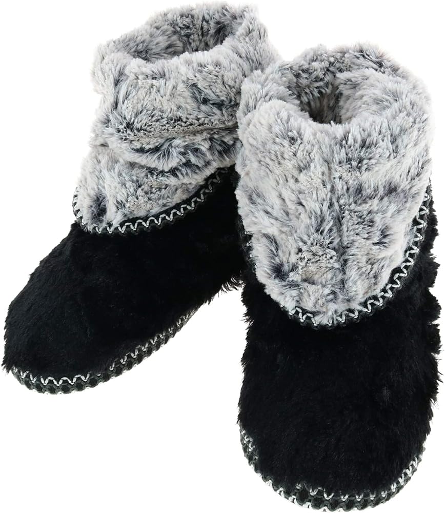 dearfoam black bootie slippers