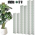 60"/40"/24" Metal Moss Pole, D Shape Sphagnum Moss Pole, Moss Poles for Climbing Plants, Moss Pole for Plants Monstera, Indoor Climbing Plants, Moss Poles Kit (2 Each of 60" 40" 24")