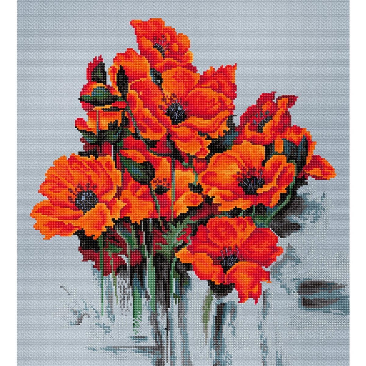 LUCAS-S B2380 Cross Stitch Set, Multi-Colour, 43 x 32 cm