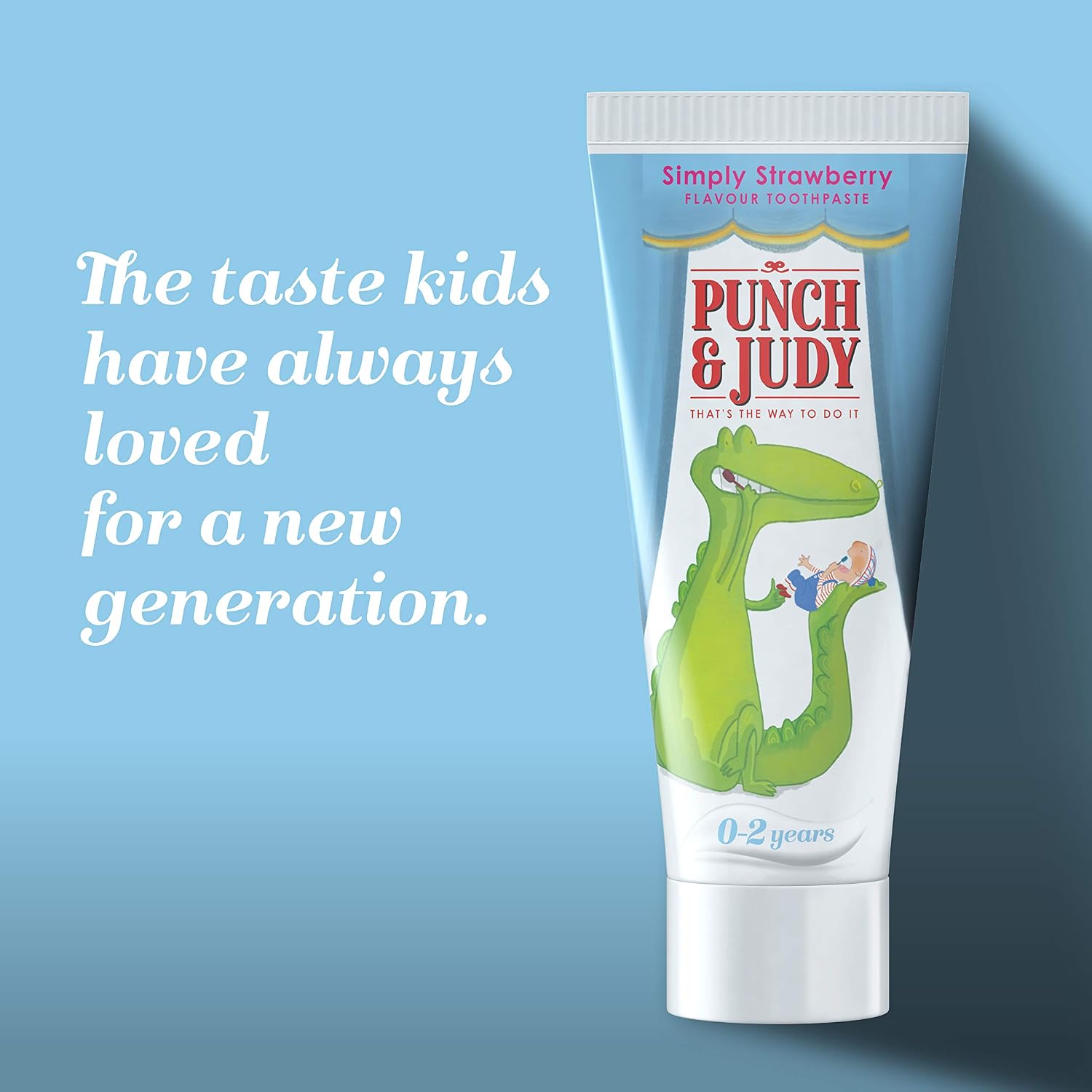 Punch & Judy Kids Toothpaste - Baby Strawberry Flavour, 0-2 Years, Fluoride, Sugar Free 50ml (Pack of 1), 1 g (Pack of 1) - Image 3