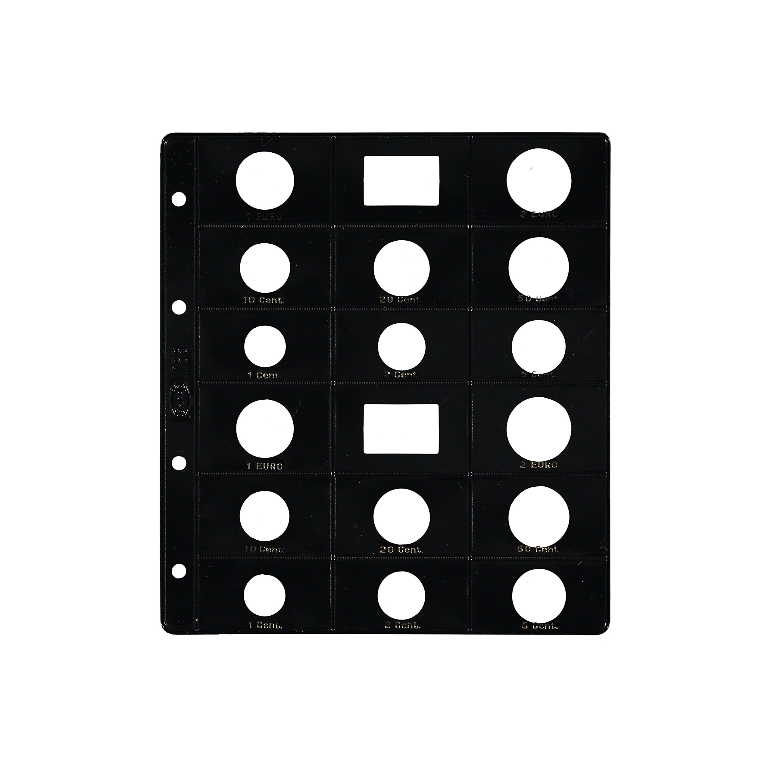 Pardo 75500 - Opaque Case for Euro Coin Album, Black, Pack of 6 Cases