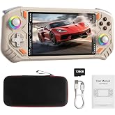 RG56PRO Retro Handheld Game Console with EVA Hard case (White, 128.0, GB) | 5.5" IPS HD Screen Video Game Emulator with 128GB TF Card, RK3562 Chip, 31000+ Classic Games, Hall Triggers &amp; Active Cooling