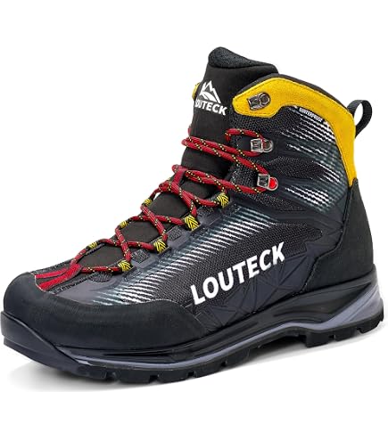 Amazon.com | Hanwag Alverstone II GTX Boots (Black/Red, 10