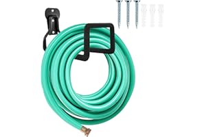 YMHB Garden Hose Holder - Heavy Duty Metal Hanger Wall Mount, Water Hose Holder for Outside Yard, Water Hose Reel, Hose Rack, Hose Hook