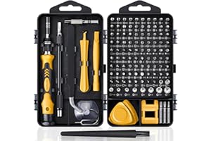 Precision Screwdriver Set, SHOWPIN 122 in 1 Computer Screwdriver Kit, Laptop Screwdriver Sets with 101 Magnetic Drill Bits, Electronics Tool Kit Compatible for Computer, Tablet, PC, iPhone, PS4 Repair